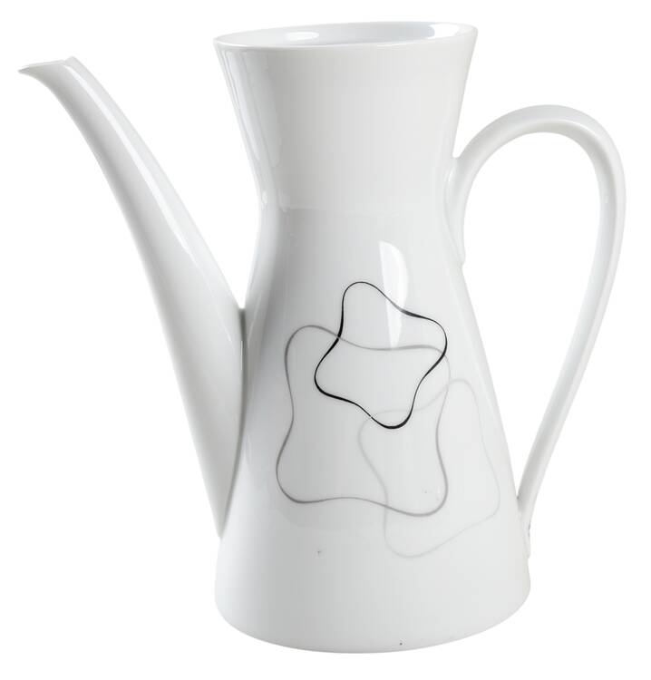 Linear Grey and Black Coffee Pot No Lid