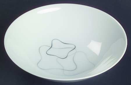 Linear Grey and Black Fruit/Dessert (Sauce) Bowl