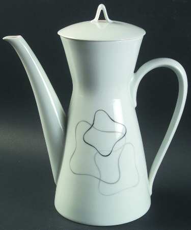 Linear Grey and Black Coffee Pot & Lid
