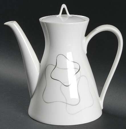 Linear Grey and Black Mini Coffee Pot & Lid