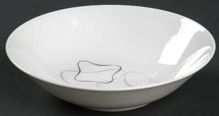Linear Grey and Black Fruit/Dessert (Sauce) Bowl