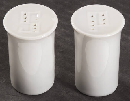 Linear Berlin White Salt & Pepper Set