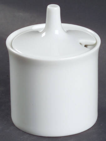 Linear Berlin White Mustard Jar & Lid