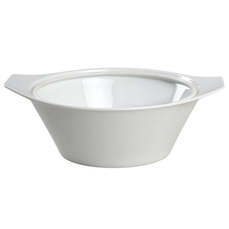 Linear Berlin White Round Vegetable No Lid