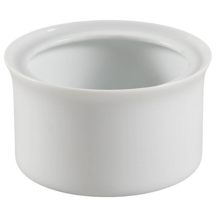 Linear Berlin White Mini Sugar Bowl No Lid