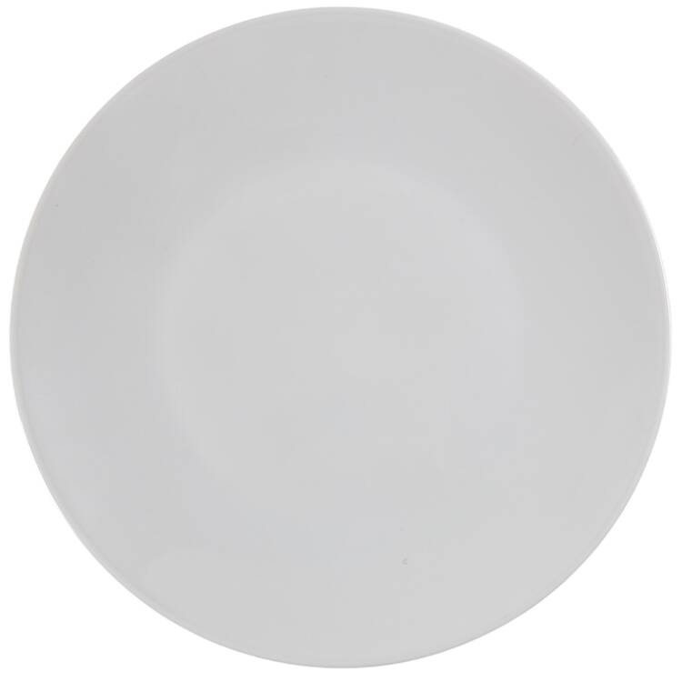 Linear Berlin White Luncheon Plate