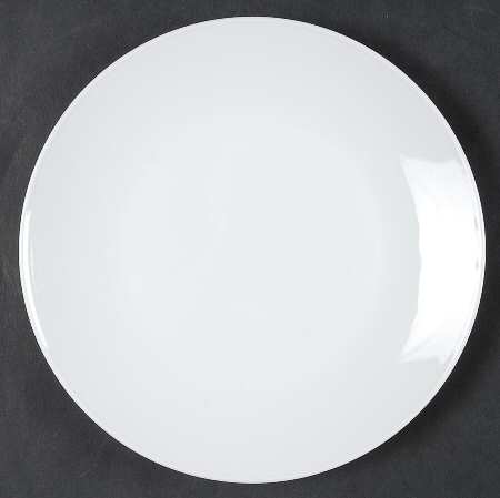 Linear Berlin White Salad Plate