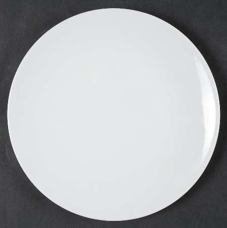 Linear Berlin White Dessert/Pie Plate