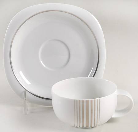 Linja Flat Cup & Saucer Set