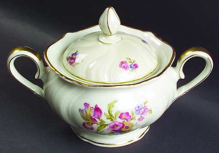 Lombul Gold (Gold Trim) Sugar Bowl & Lid