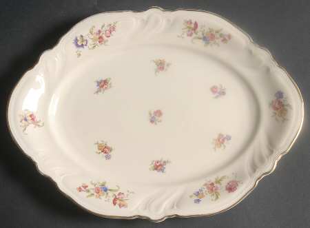 Lombul Gold (Gold Trim) 11" Oval Serving Platter