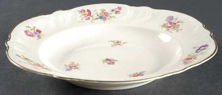 Lombul Gold (Gold Trim) Rim Soup Bowl
