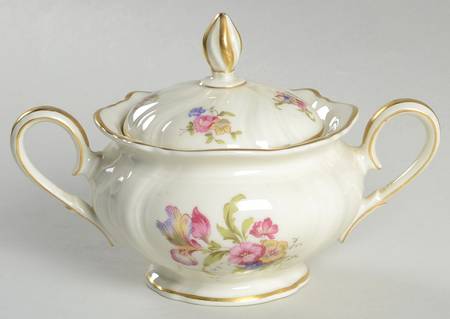 Lombul Gold (Gold Trim) Sugar Bowl & Lid