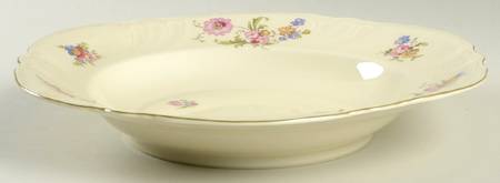 Lombul (Green Trim) Large Rim Soup Bowl