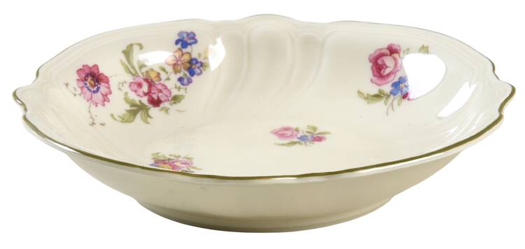 Lombul (Green Trim) Fruit/Dessert (Sauce) Bowl