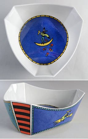 Love Story Triangular Vegetable Bowl