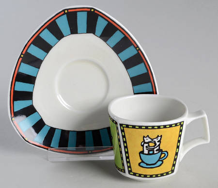 Love Story Flat Demitasse Cup & Saucer Set