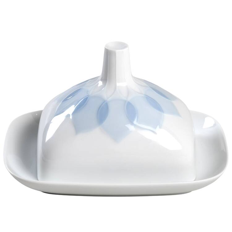 Lotus Azure Square Covered Butter
