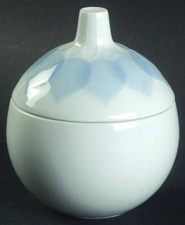 Lotus Azure Mini Sugar Bowl & Lid
