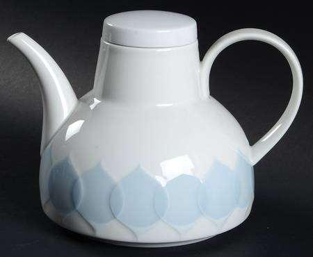 Lotus Azure Teapot & Lid