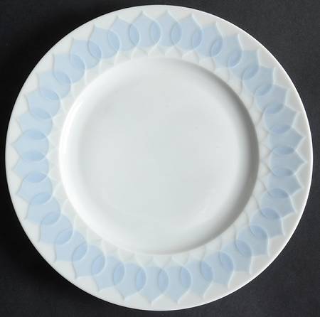 Lotus Azure Luncheon Plate