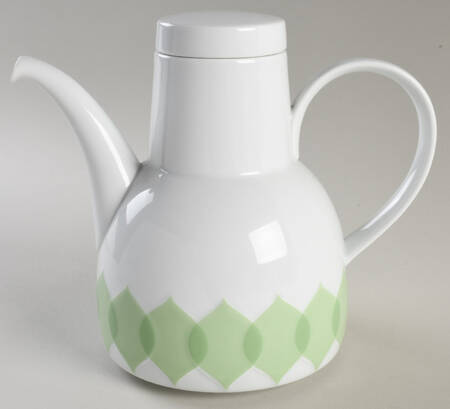 Lotus Green Coffee Pot & Lid