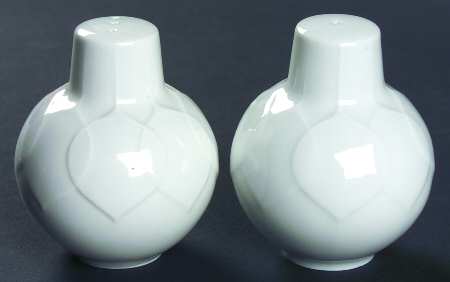 Lotus White Salt & Pepper Set