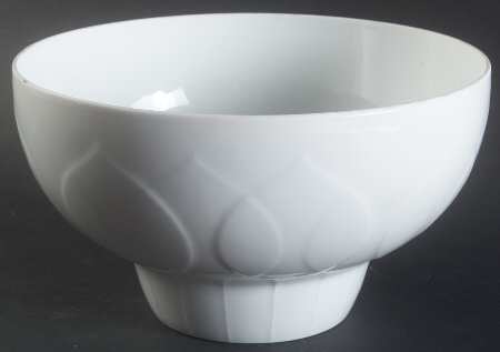 Lotus White 8" Round Vegetable Bowl
