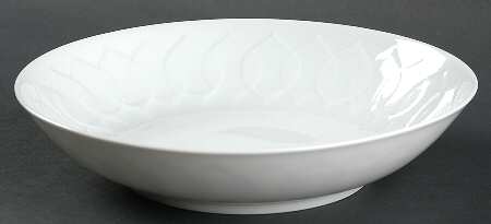 Lotus White Coupe Soup Bowl