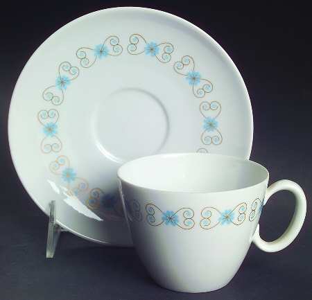 Lovelace Flat Cup & Saucer Set