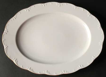 Luisa Gold 12" Oval Serving Platter