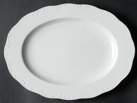 Luisa Gold 11" Oval Serving Platter