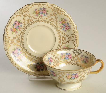 Luzerne Footed Cup & Saucer Set