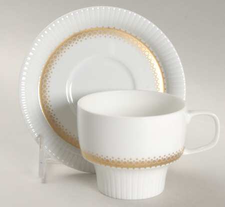Lyric Footed Cup & Saucer Set