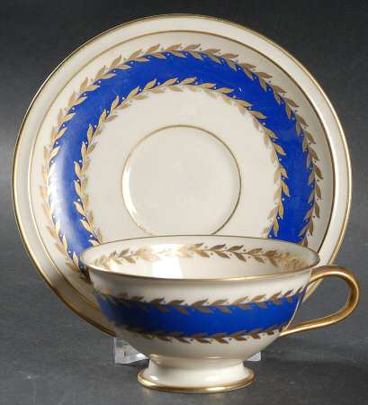 Marie Antoinette Footed Demitasse Cup & Saucer Set