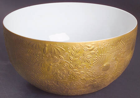 Magic Flute Gold (Sarastro) 7" Round Vegetable Bowl