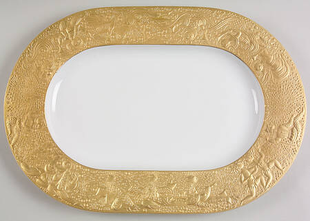 Magic Flute Gold (Sarastro) 16" Oval Serving Platter