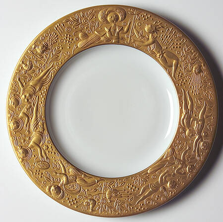 Magic Flute Gold (Sarastro) Bread & Butter Plate