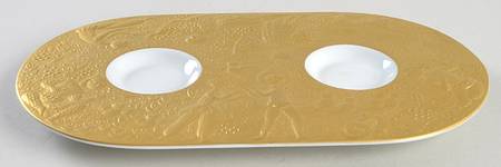 Magic Flute Gold (Sarastro) Tray for Mini Creamer & Sugar with Lid