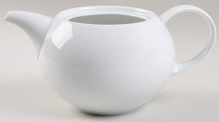 Magic Flute White Teapot No Lid