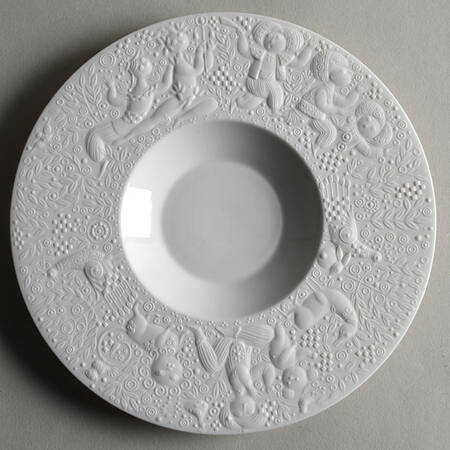 Magic Flute White Underplate for Sauce Boat
