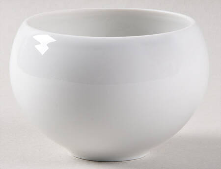 Magic Flute White Sugar Bowl No Lid