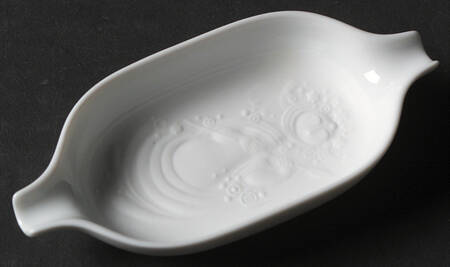Magic Flute White 4" Ashtray