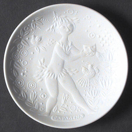 Magic Flute White 4" Round Dish