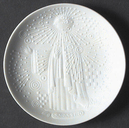 Magic Flute White 4" Round Dish