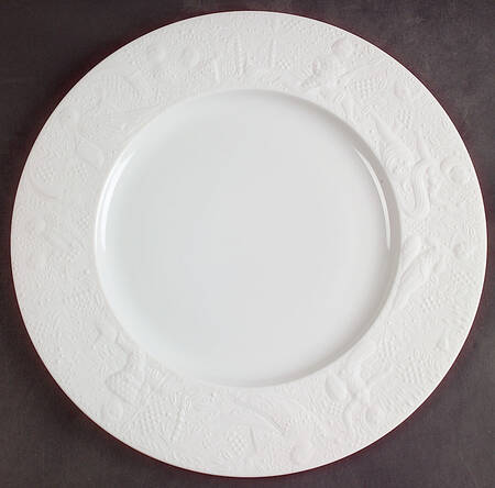 Magic Flute White Large Dinner Plate