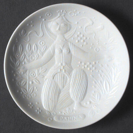 Magic Flute White 4" Round Dish