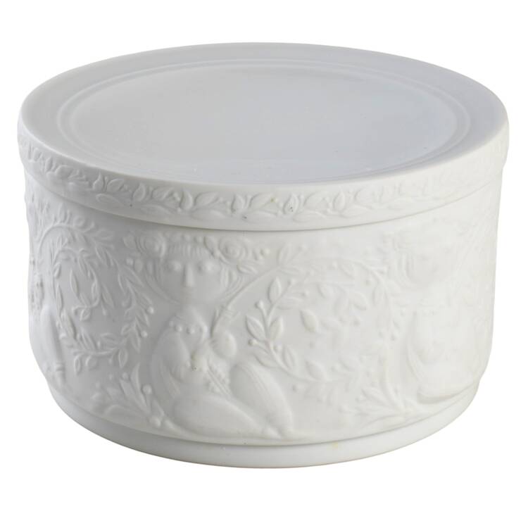 Magic Flute White 5" Candy Box with Lid