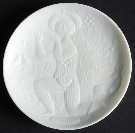 Magic Flute White 4" Round Dish