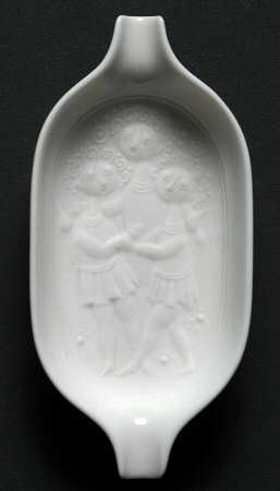 Magic Flute White 4" Ashtray